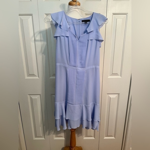 Banana Republic Dresses & Skirts - Banana Republic Baby Blue Ruffle dress size 2